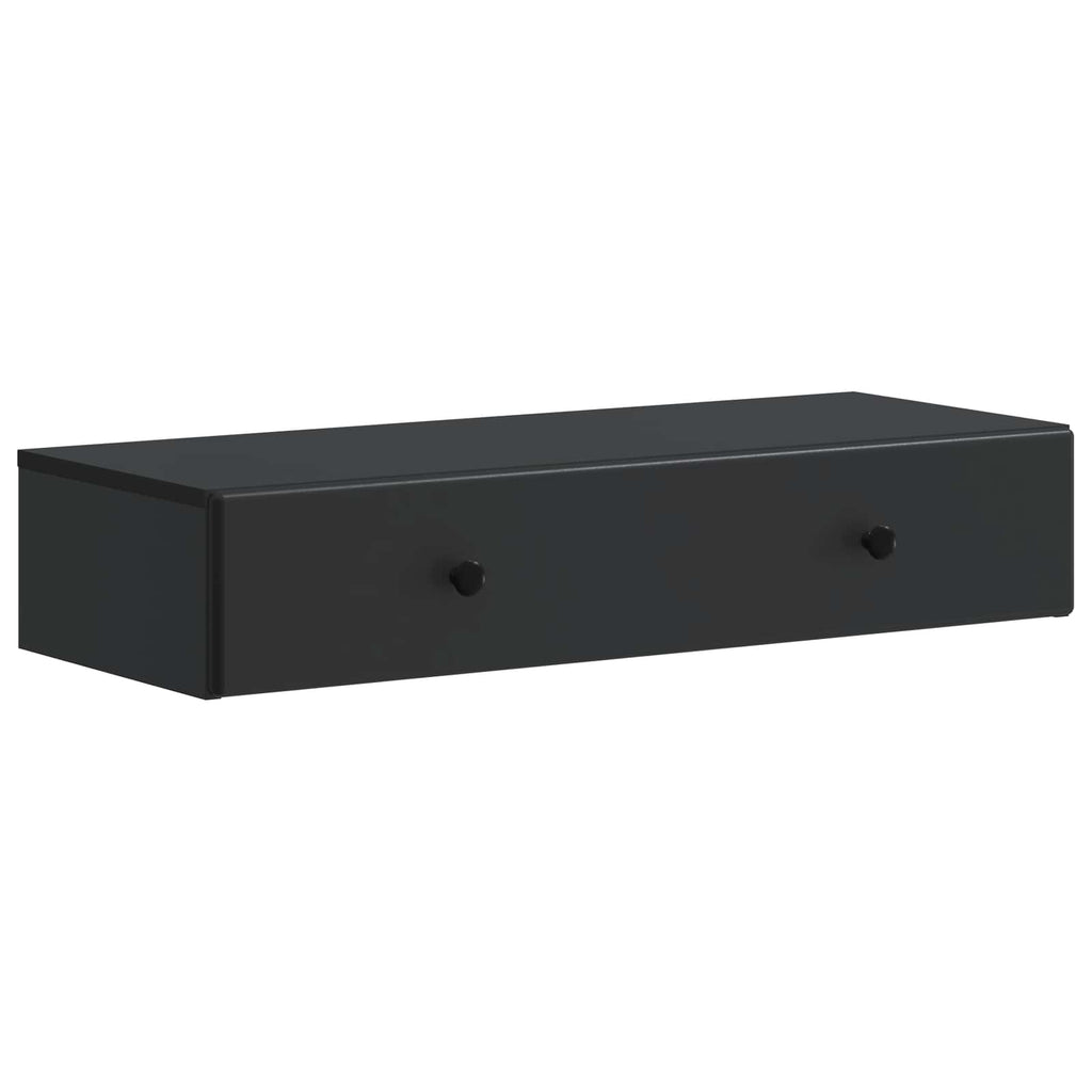 Wandmontierter Beistelltisch Schwarz 87,5 x 34,5 x 17 cm