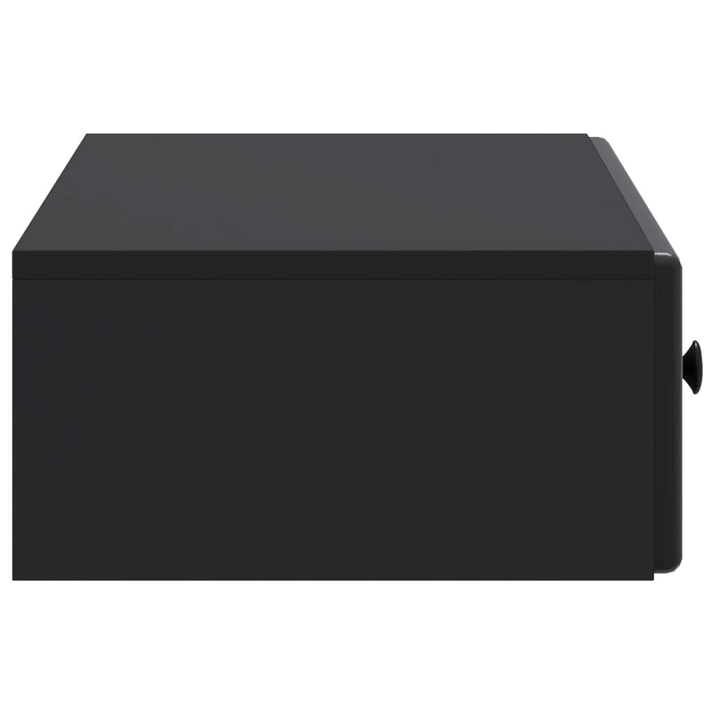 Wandmontierter Beistelltisch Schwarz 87,5 x 34,5 x 17 cm