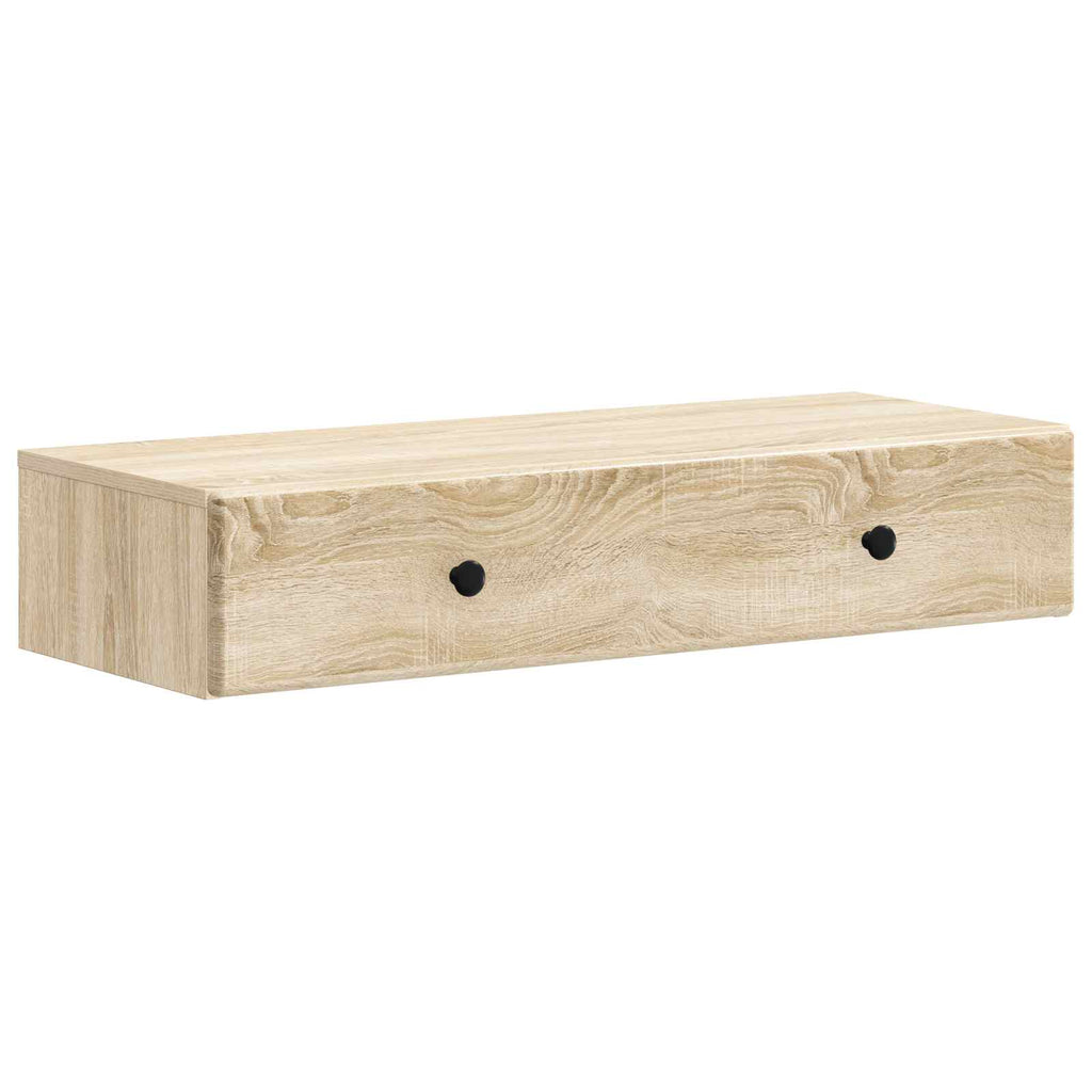 Wandmontierter Beistelltisch Sonoma-Eiche 87,5 x 34,5 x 17 cm