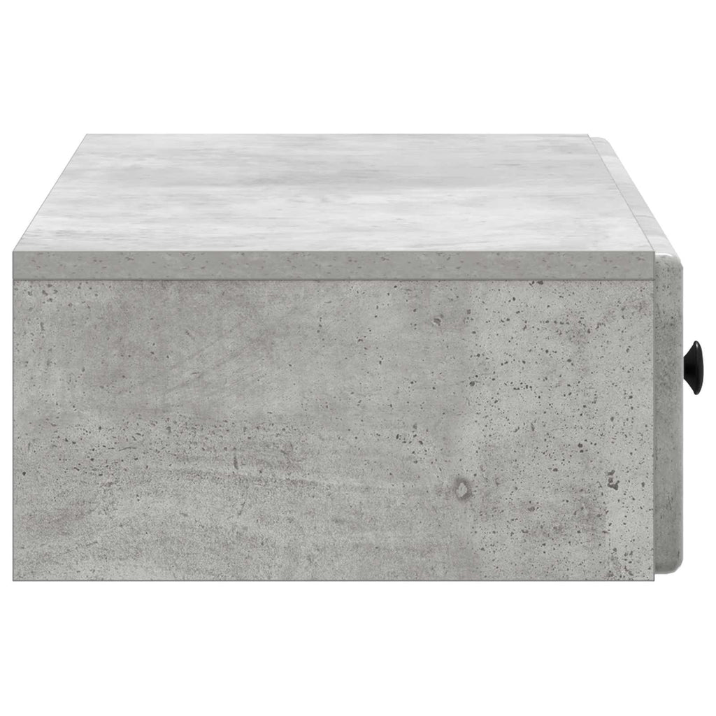 Wandmontierter Beistelltisch Betongrau 87,5 x 34,5 x 17 cm