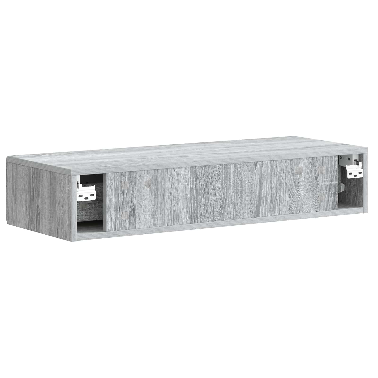 Wandmontierter Beistelltisch Graues Sonoma 87,5 x 34,5 x 17 cm