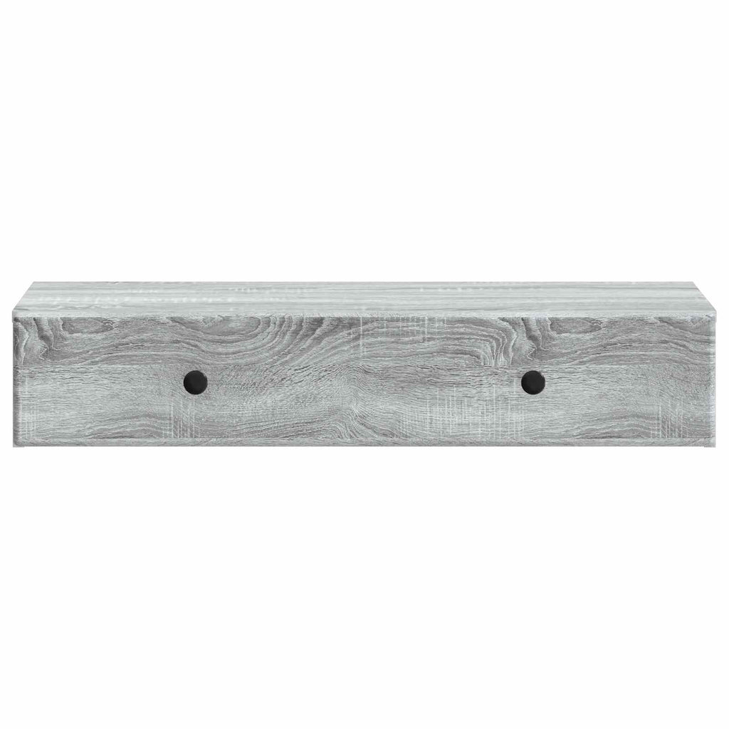 Wandmontierter Beistelltisch Graues Sonoma 87,5 x 34,5 x 17 cm