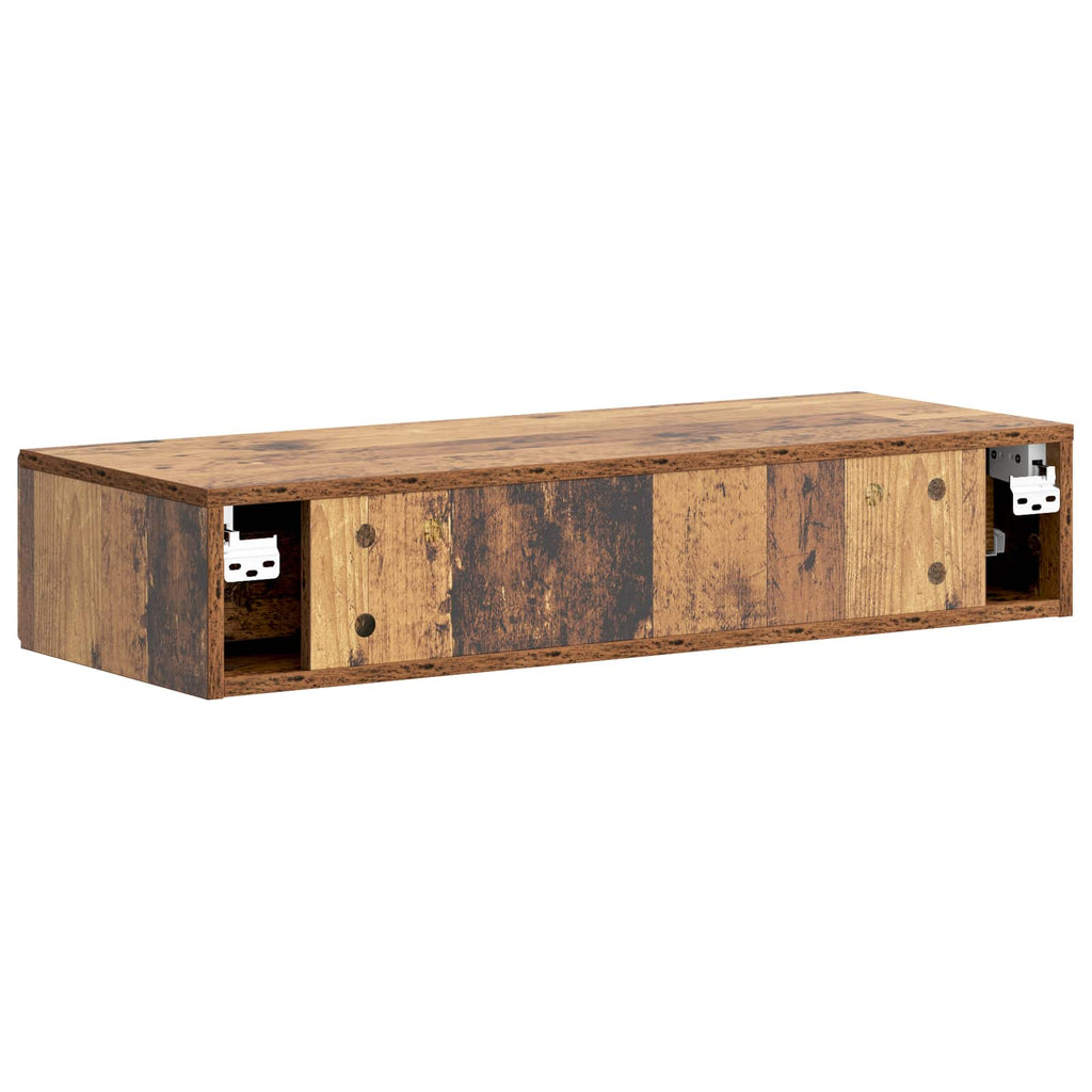 Wandmontierter Beistelltisch Altholz 87,5 x 34,5 x 17 cm