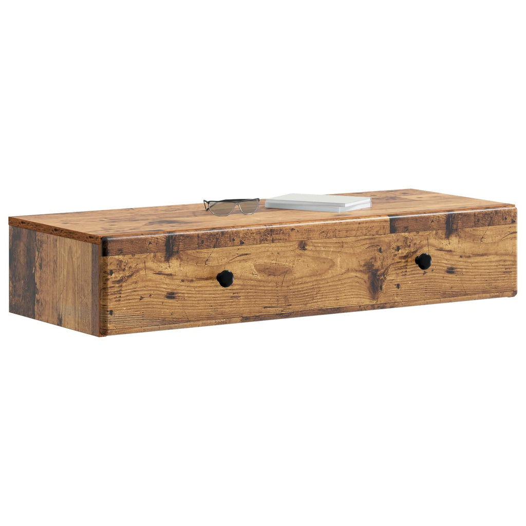 Wandmontierter Beistelltisch Altholz 87,5 x 34,5 x 17 cm