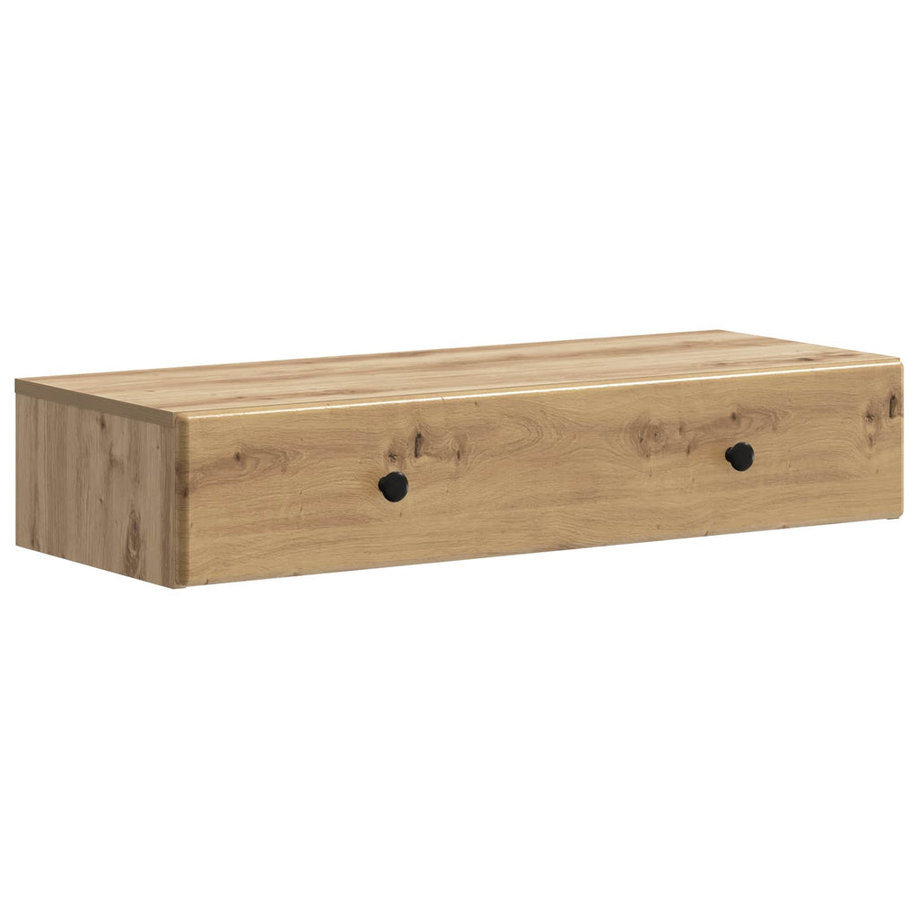Wandmontierter Beistelltisch Artisan-Eiche 87,5 x 34,5 x 17 cm