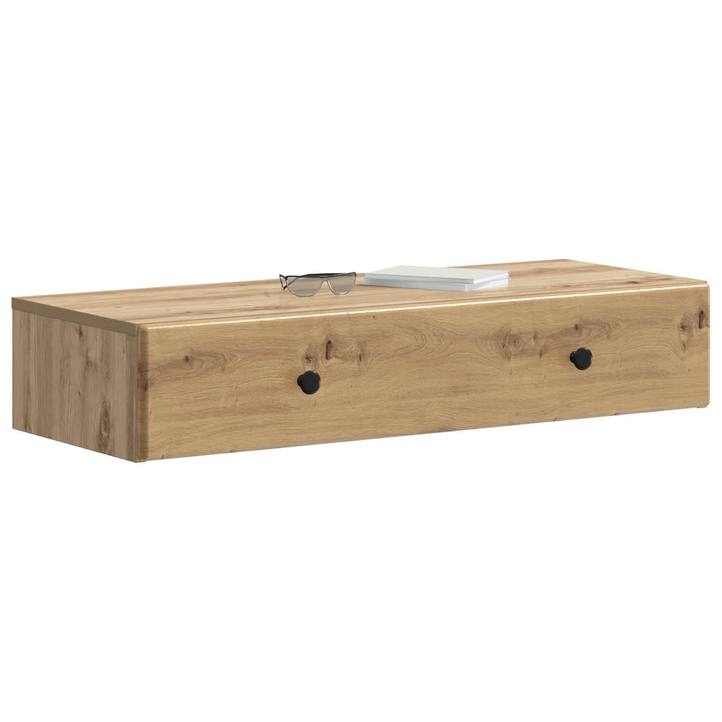 Wandmontierter Beistelltisch Artisan-Eiche 87,5 x 34,5 x 17 cm
