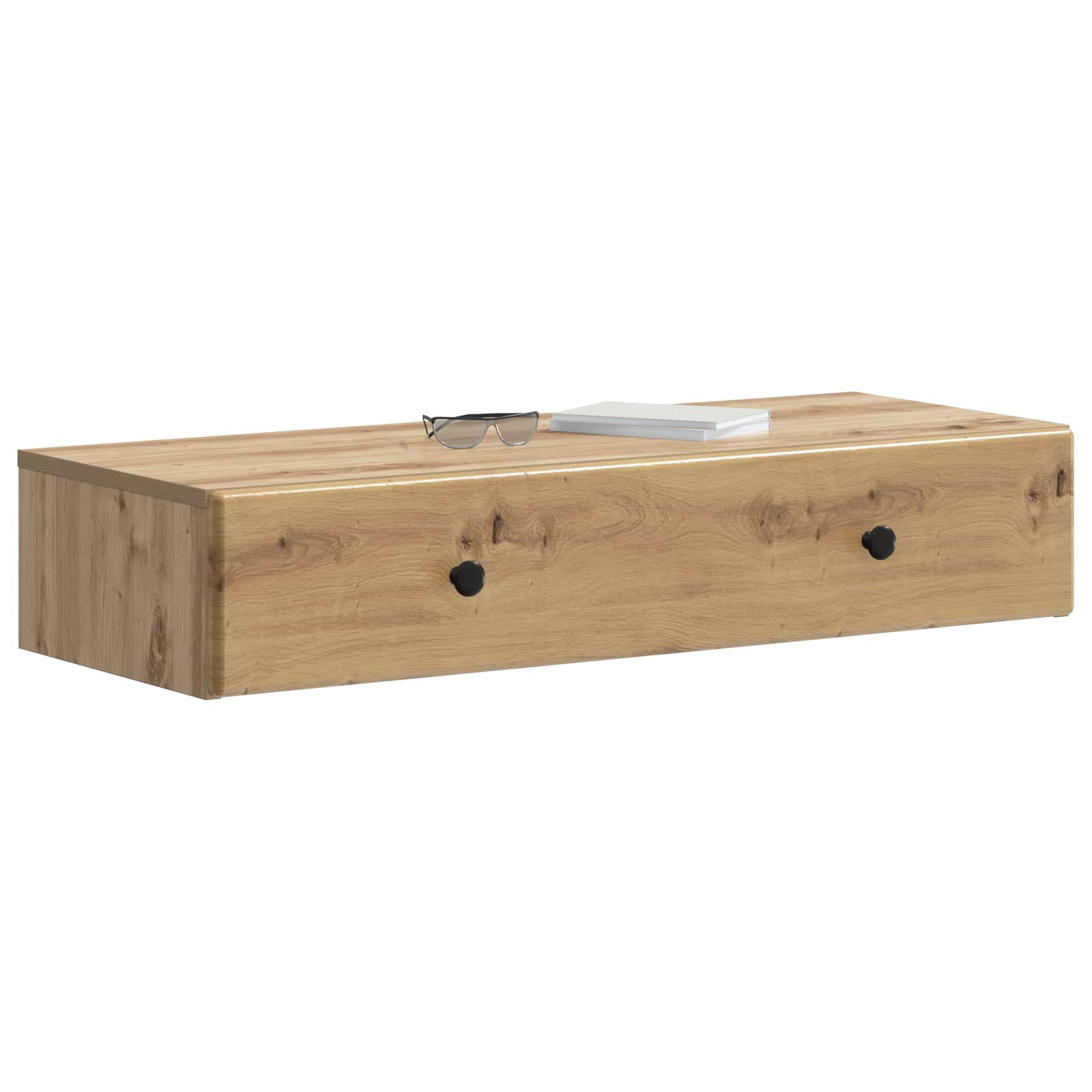 Wandmontierter Beistelltisch Artisan-Eiche 87,5 x 34,5 x 17 cm