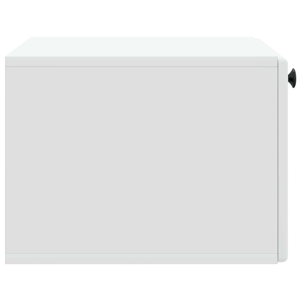 Wandmontierter TV-Schrank 59,5 x 41 x 30 cm Weiß Holzwerkstoff