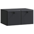 Wandmontierter TV-Schrank 59,5 x 41 x 30 cm Schwarz