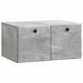 Wandmontierter TV-Schrank 59,5 x 41 x 30 cm Betongrau
