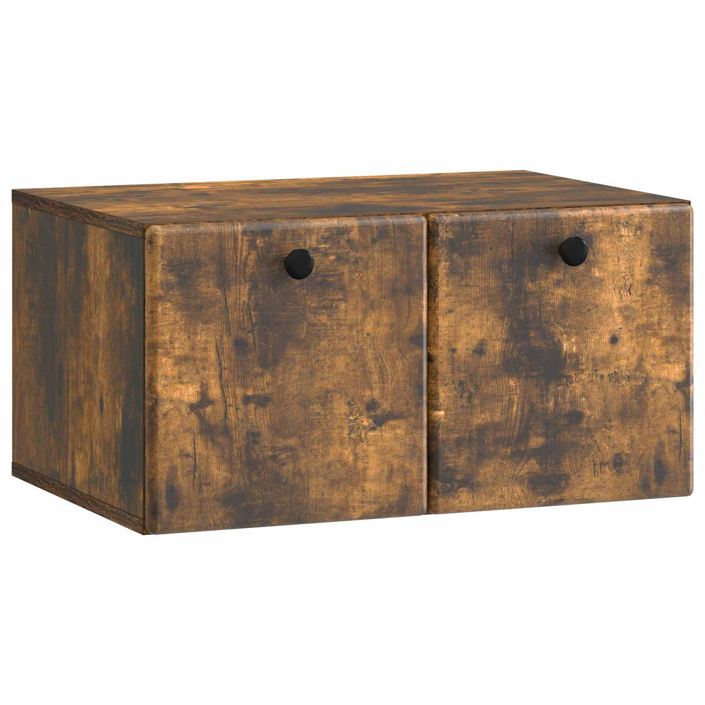 Wandmontierter TV-Schrank 59,5 x 41 x 30 cm Geräucherte Eiche