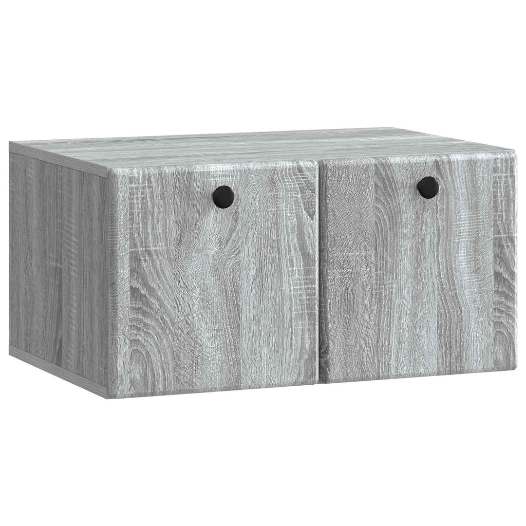 Wandmontierter TV-Schrank 59,5 x 41 x 30 cm Grau Sonoma