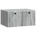 Wandmontierter TV-Schrank 59,5 x 41 x 30 cm Grau Sonoma