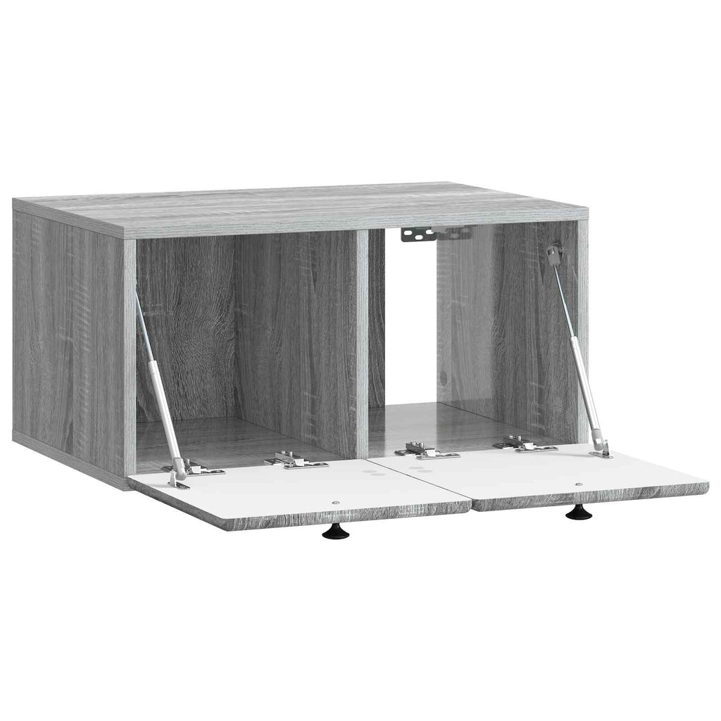 Wandmontierter TV-Schrank 59,5 x 41 x 30 cm Grau Sonoma