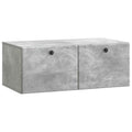Wandmontierter TV-Schrank 78,5 x 41 x 30 cm Betongrau