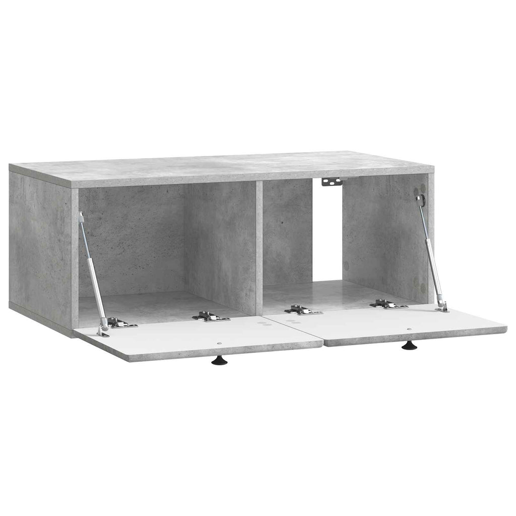 Wandmontierter TV-Schrank 78,5 x 41 x 30 cm Betongrau