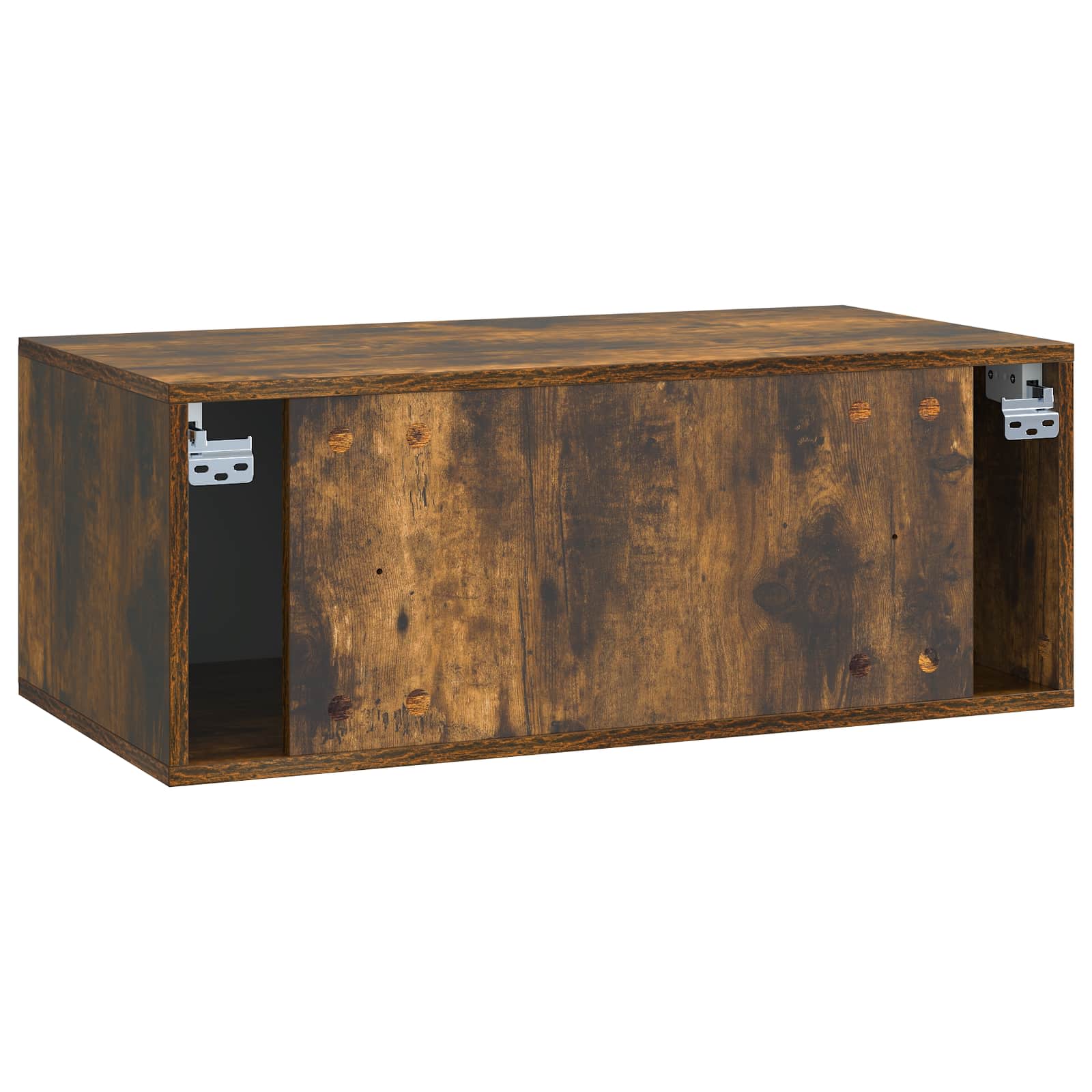 Wandmontierter TV-Schrank 78,5 x 41 x 30 cm Geräucherte Eiche