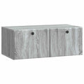 Wandmontierter TV-Schrank 78,5 x 41 x 30 cm Grau Sonoma