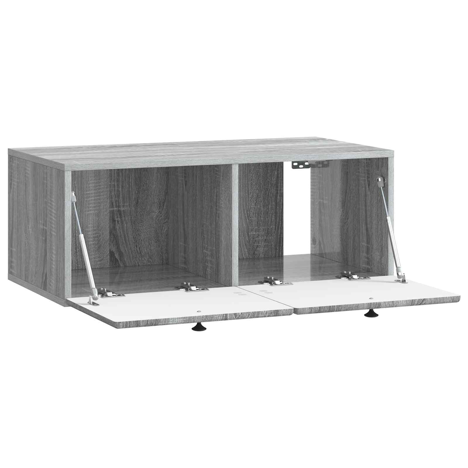 Wandmontierter TV-Schrank 78,5 x 41 x 30 cm Grau Sonoma