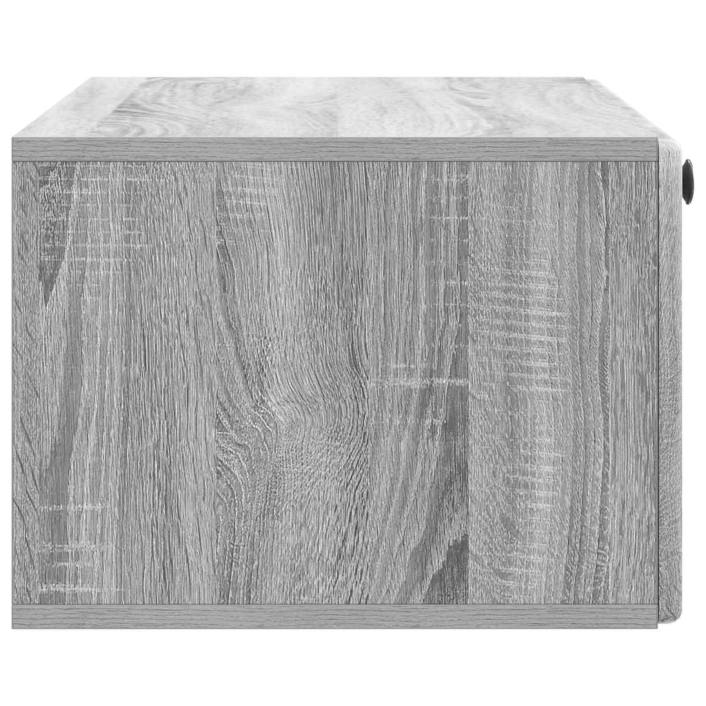 Wandmontierter TV-Schrank 78,5 x 41 x 30 cm Grau Sonoma