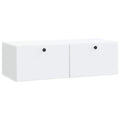 Wandmontierter TV-Schrank 98 x 41 x 30 cm Weiß Holzwerkstoff