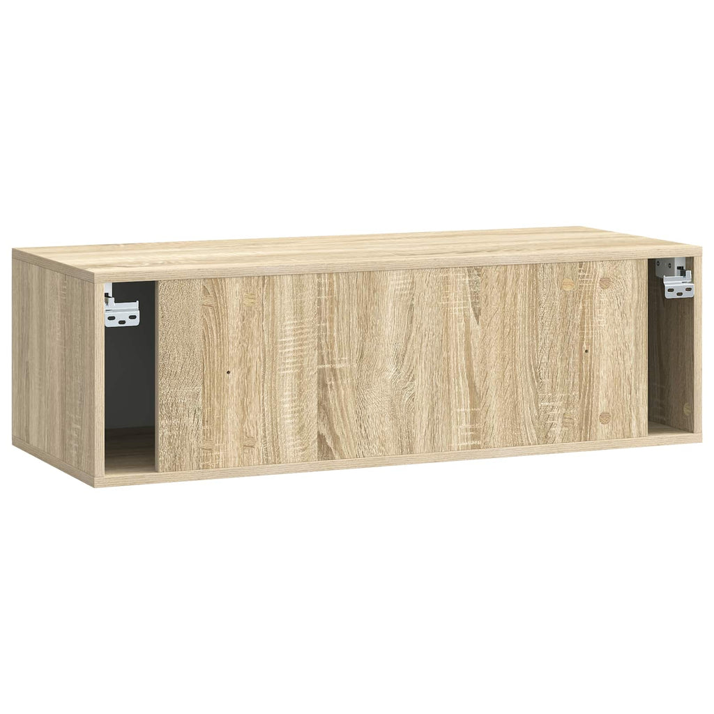 Wandmontierter TV-Schrank 98 x 41 x 30 cm Sonoma-Eiche