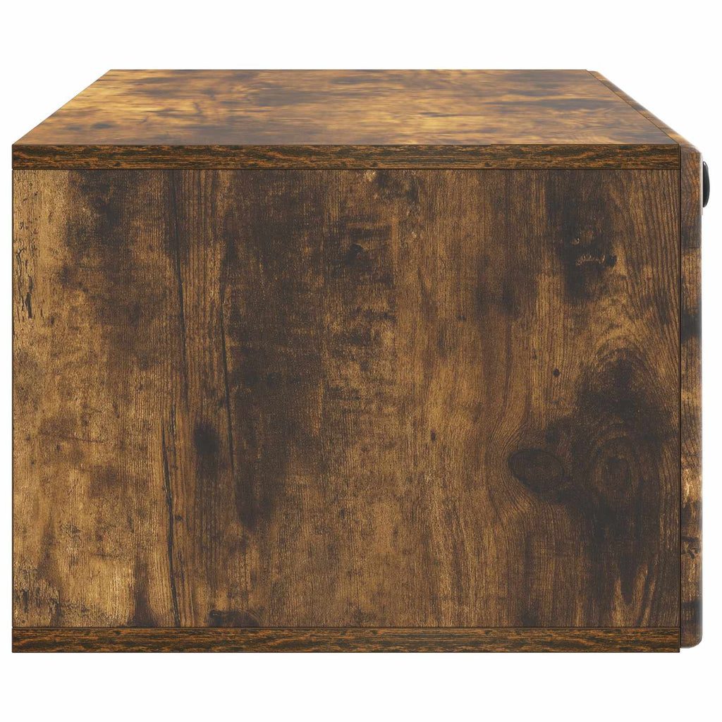 Wandmontierter TV-Schrank 98 x 41 x 30 cm Geräucherte Eiche