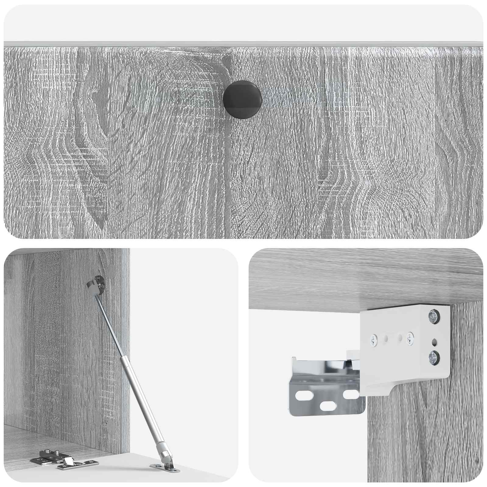 Wandmontierter TV-Schrank 98 x 41 x 30 cm Grau Sonoma