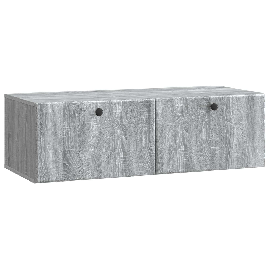 Wandmontierter TV-Schrank 98 x 41 x 30 cm Grau Sonoma