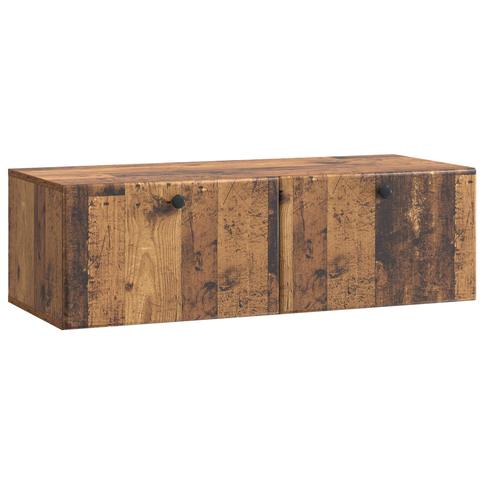 Wandmontierter TV-Schrank 98 x 41 x 30 cm Altholz Holzwerkstoff