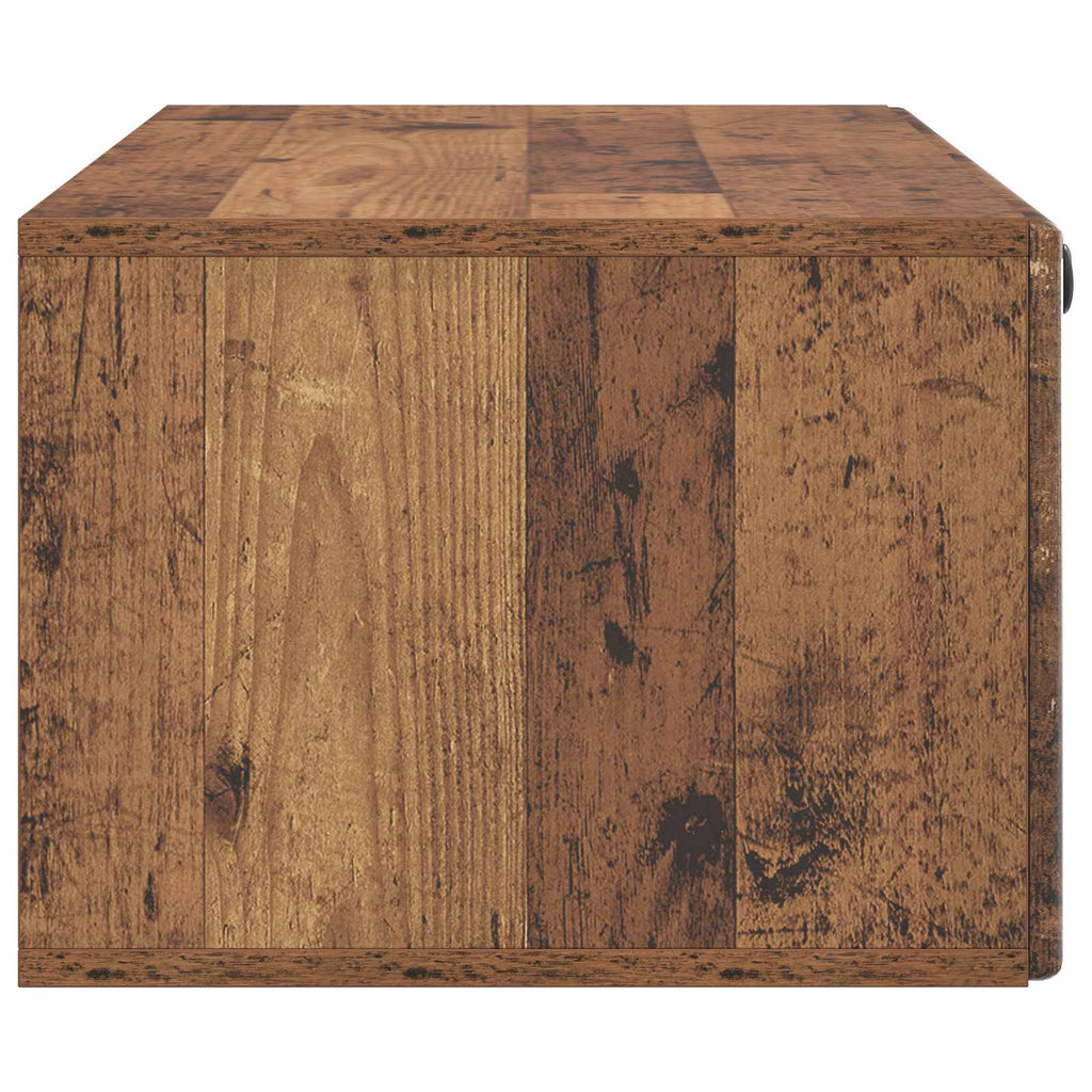 Wandmontierter TV-Schrank 98 x 41 x 30 cm Altholz Holzwerkstoff