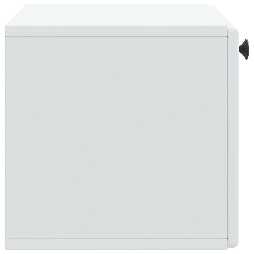 Wandmontierter TV-Schrank 59,5 x 31 x 30 cm Weiß Holzwerkstoff