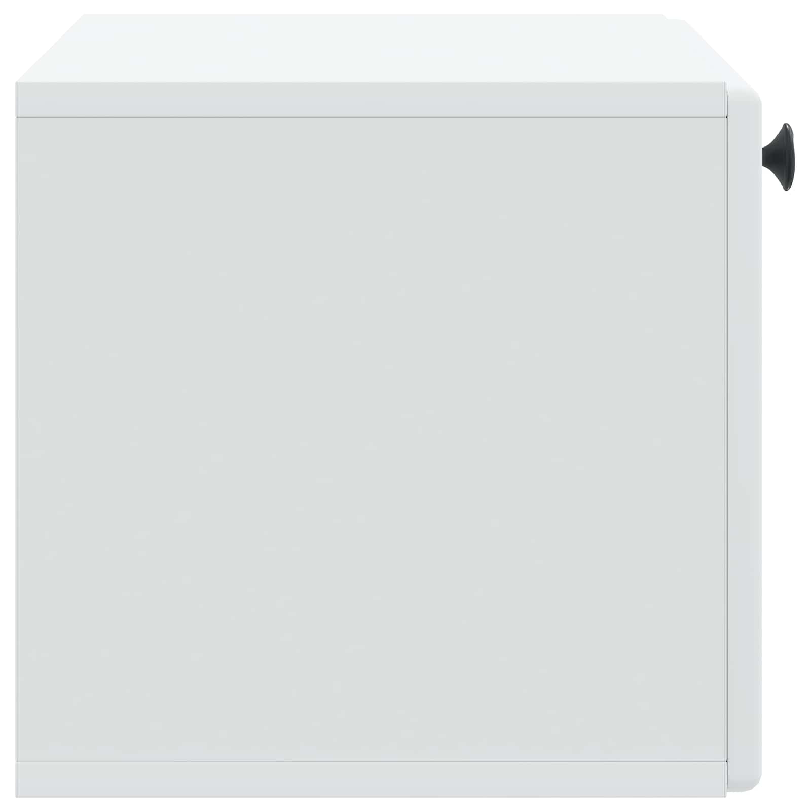 Wandmontierter TV-Schrank 59,5 x 31 x 30 cm Weiß Holzwerkstoff