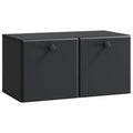 Wandmontierter TV-Schrank 59,5 x 31 x 30 cm Schwarz
