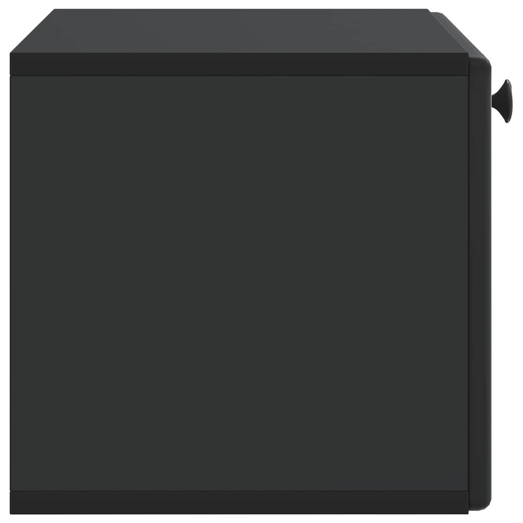 Wandmontierter TV-Schrank 59,5 x 31 x 30 cm Schwarz