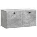 Wandmontierter TV-Schrank 59,5 x 31 x 30 cm Betongrau