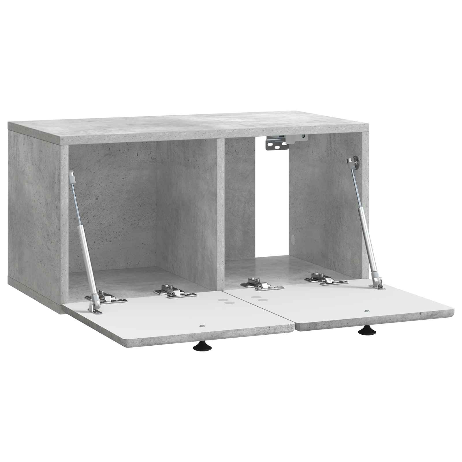 Wandmontierter TV-Schrank 59,5 x 31 x 30 cm Betongrau
