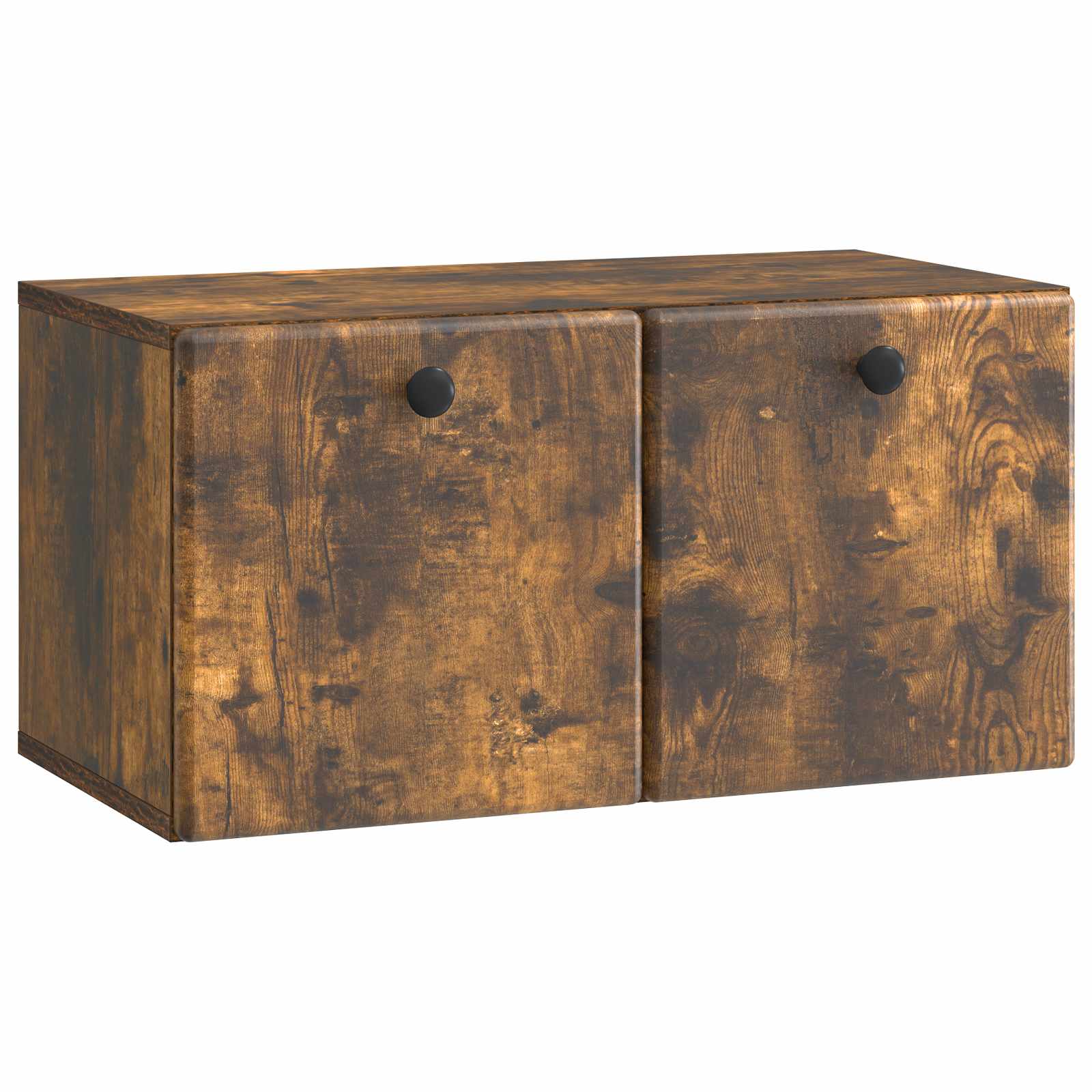 Wandmontierter TV-Schrank 59,5 x 31 x 30 cm Geräucherte Eiche
