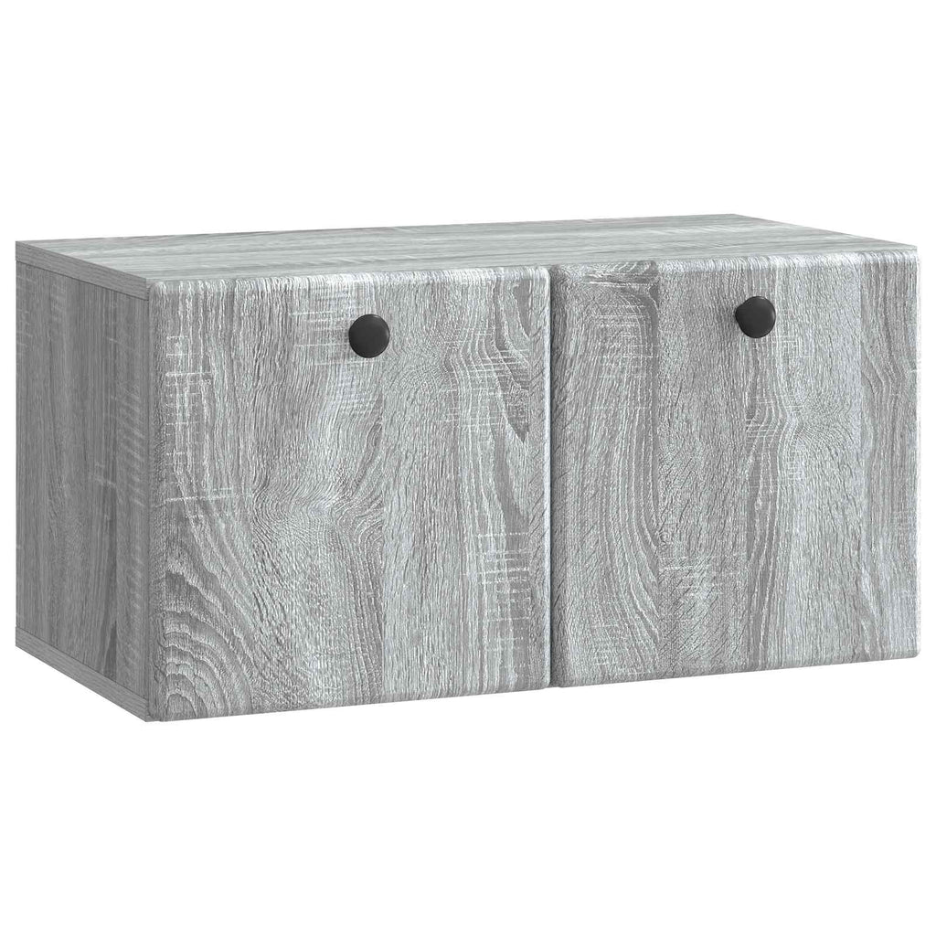 Wandmontierter TV-Schrank 59,5 x 31 x 30 cm Grau Sonoma