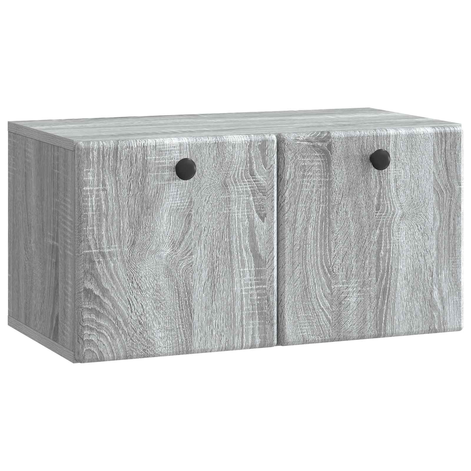 Wandmontierter TV-Schrank 59,5 x 31 x 30 cm Grau Sonoma