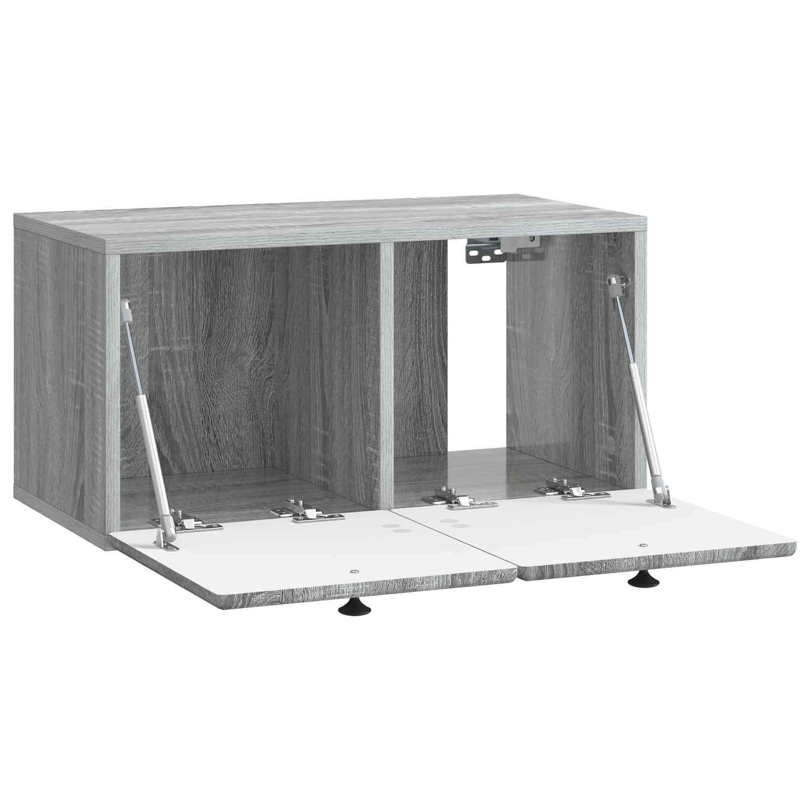 Wandmontierter TV-Schrank 59,5 x 31 x 30 cm Grau Sonoma