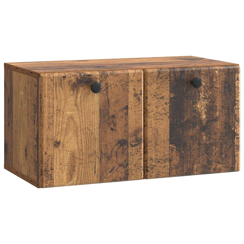 Wandmontierter TV-Schrank 59,5 x 31 x 30 cm Altholz