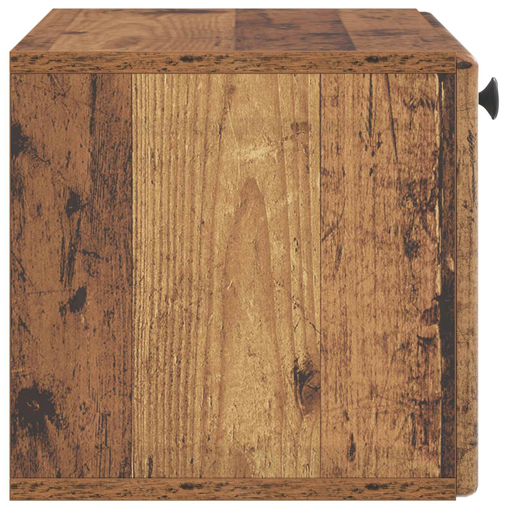 Wandmontierter TV-Schrank 59,5 x 31 x 30 cm Altholz