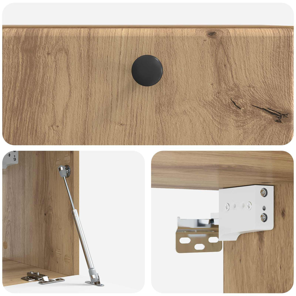 Wandmontierter TV-Schrank 59,5 x 31 x 30 cm Artisan-Eiche
