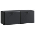 Wandmontierter TV-Schrank 78,5 x 31 x 30 cm Schwarz