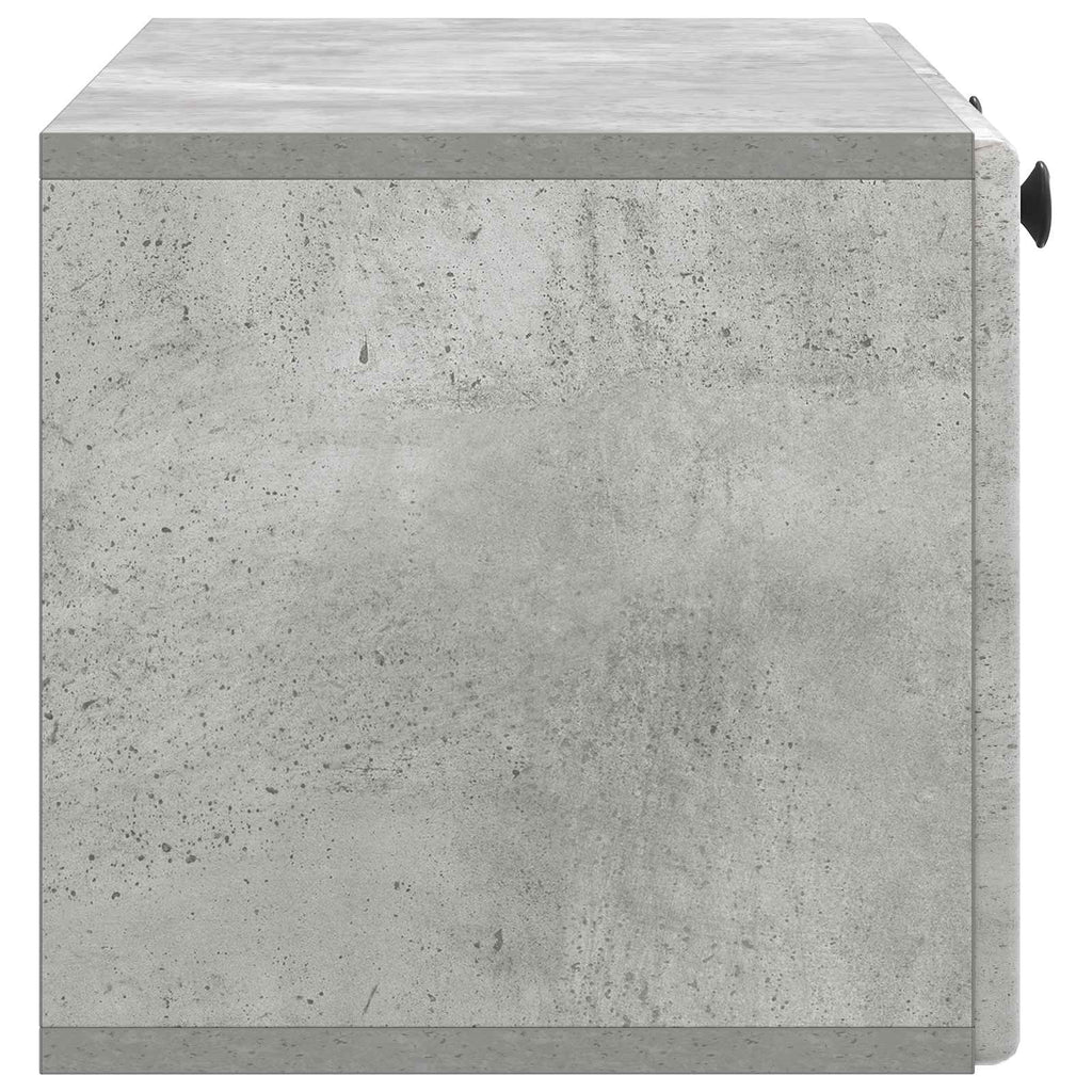 Wandmontierter TV-Schrank 78,5 x 31 x 30 cm Betongrau