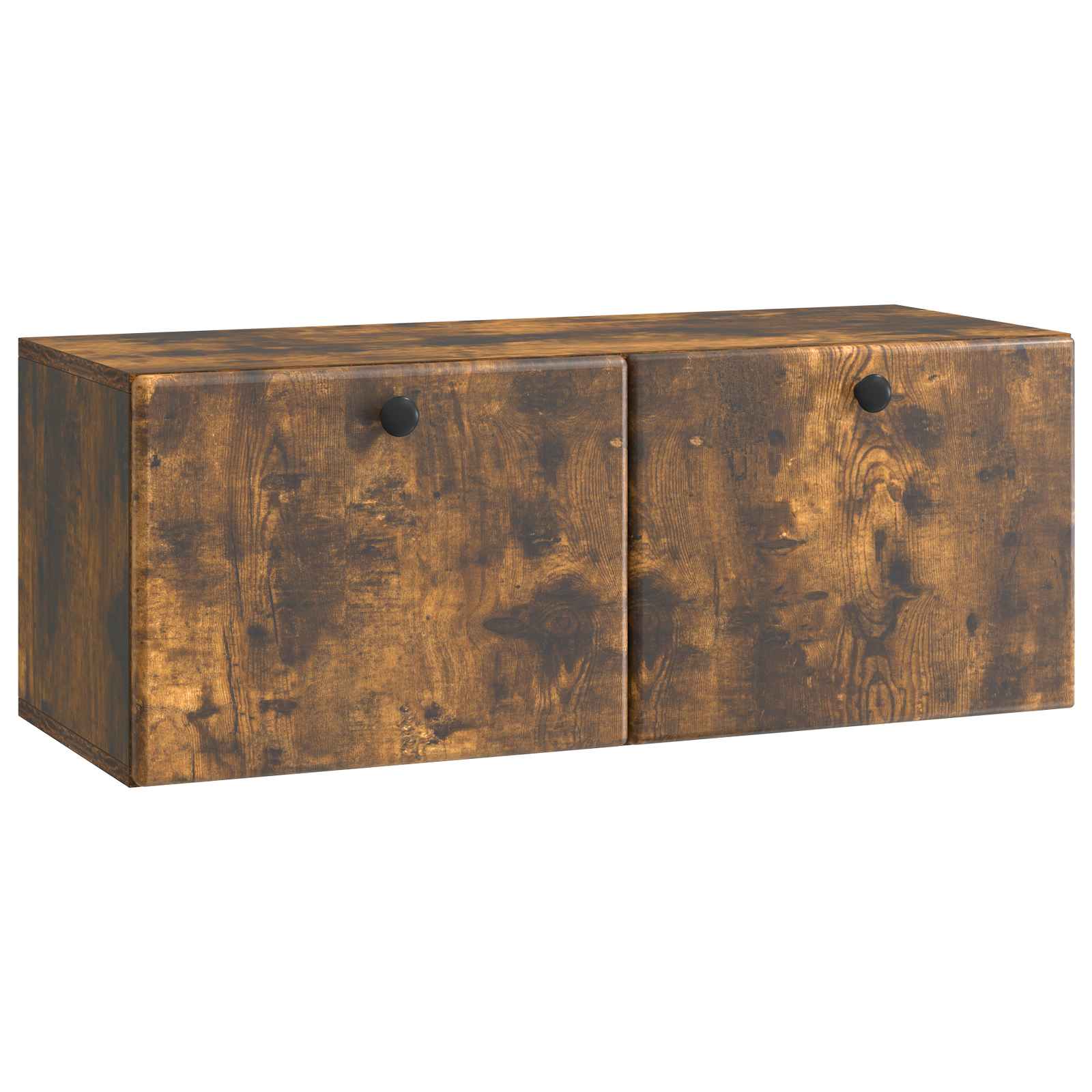 Wandmontierter TV-Schrank 78,5 x 31 x 30 cm Geräucherte Eiche