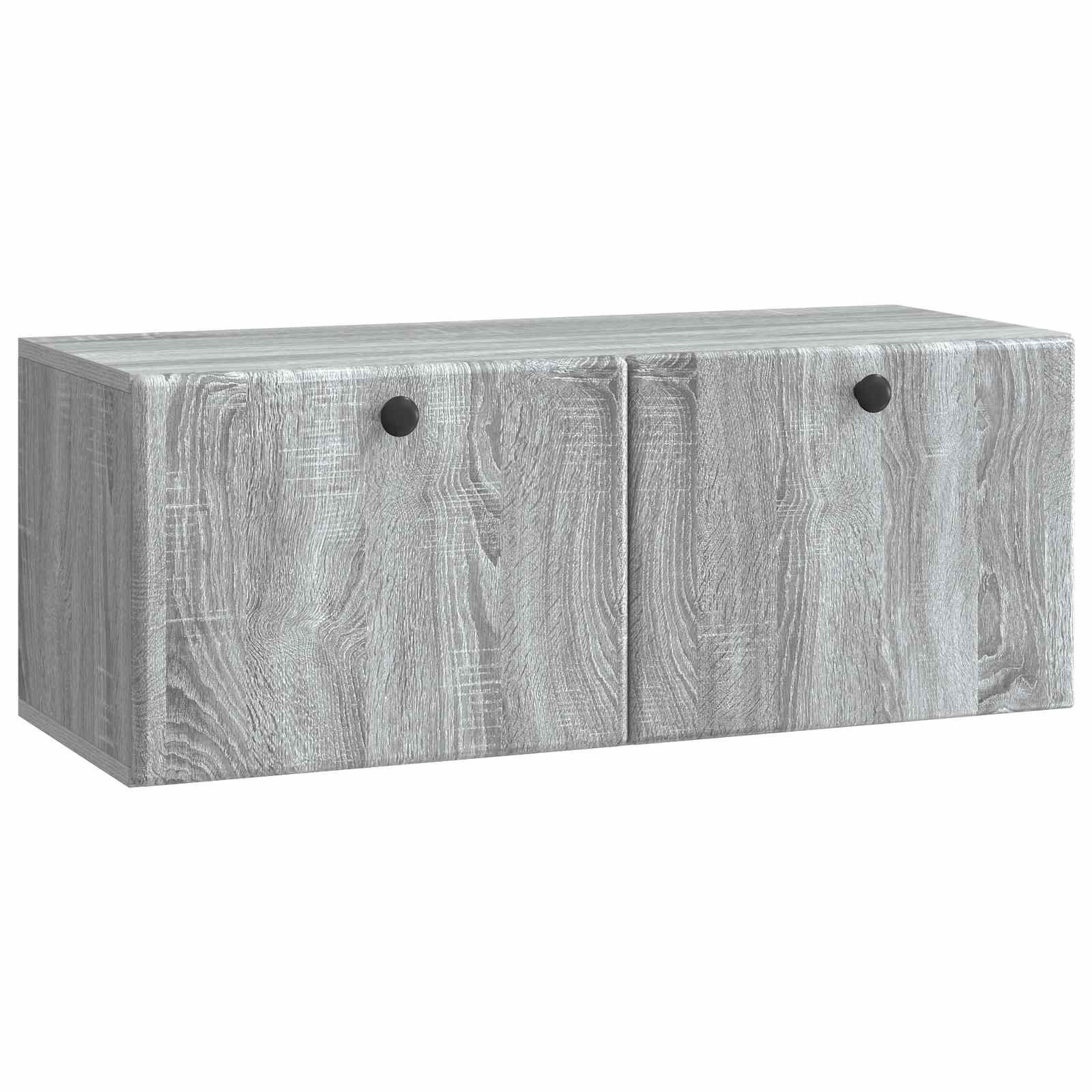 Wandmontierter TV-Schrank 78,5 x 31 x 30 cm Grau Sonoma