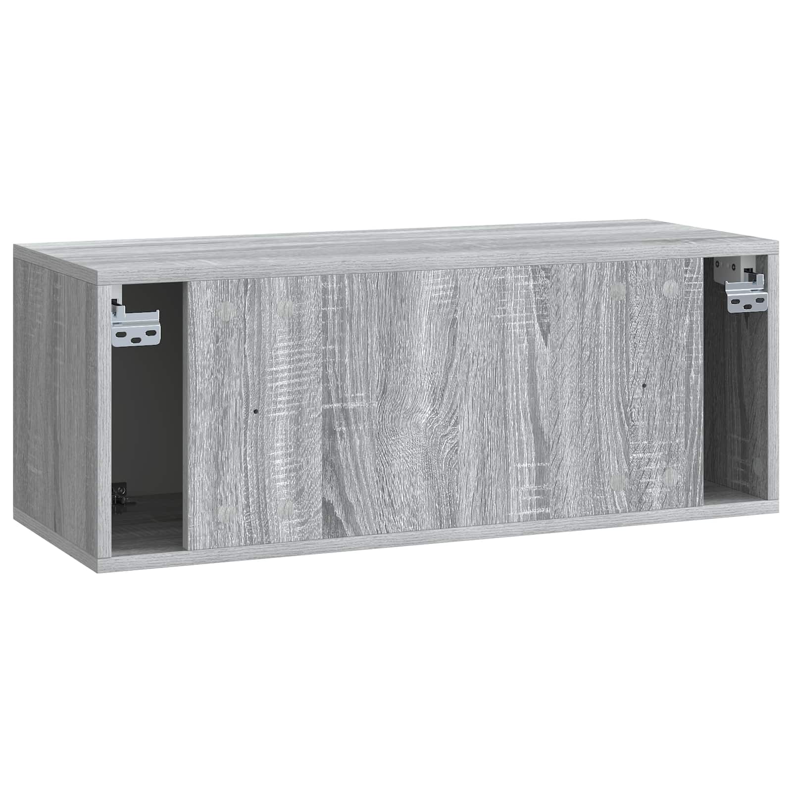 Wandmontierter TV-Schrank 78,5 x 31 x 30 cm Grau Sonoma