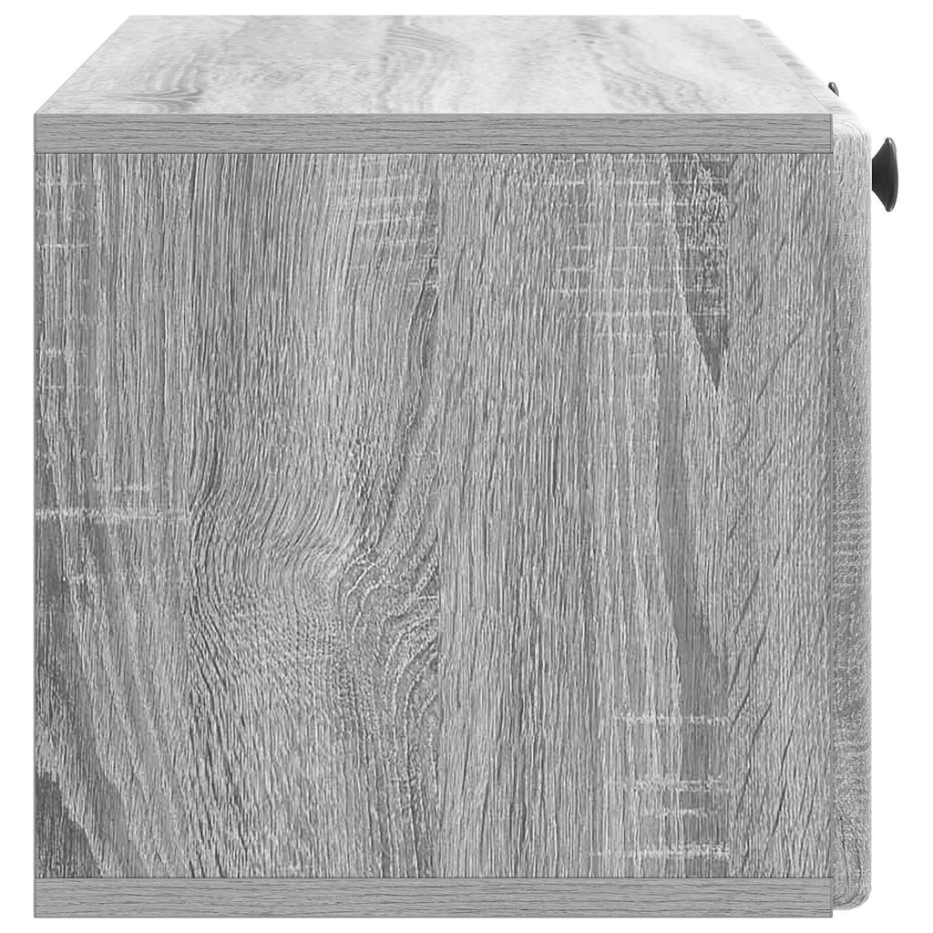 Wandmontierter TV-Schrank 78,5 x 31 x 30 cm Grau Sonoma